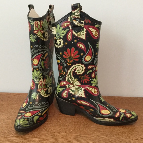 cowgirl rain boots